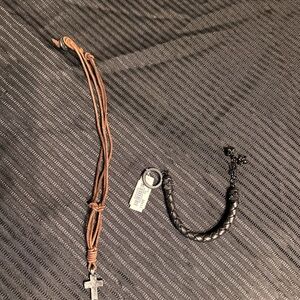 Abercrombie & Fitch Brown and Black Kids Jewelry Set